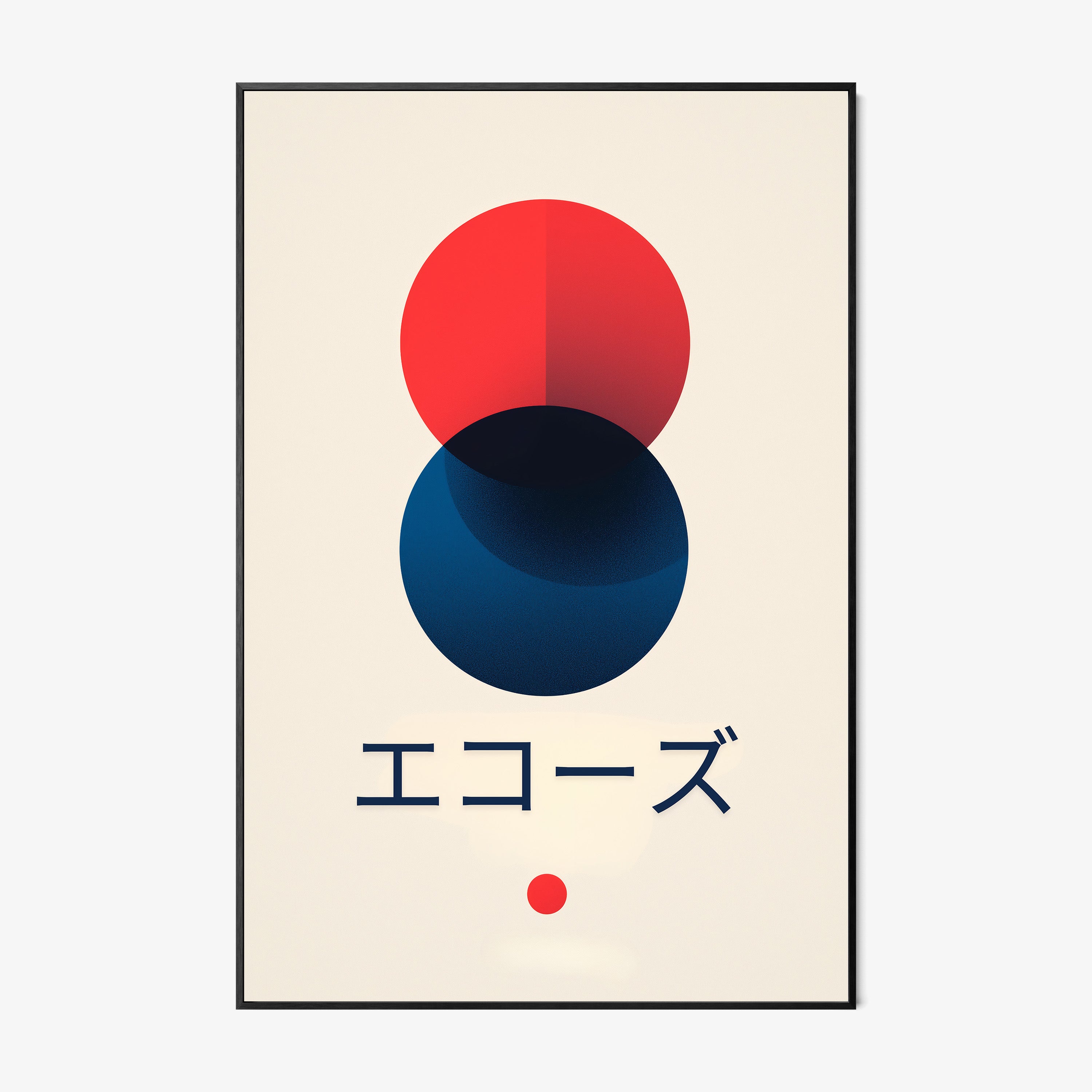 Framed poster titled "Echoes"