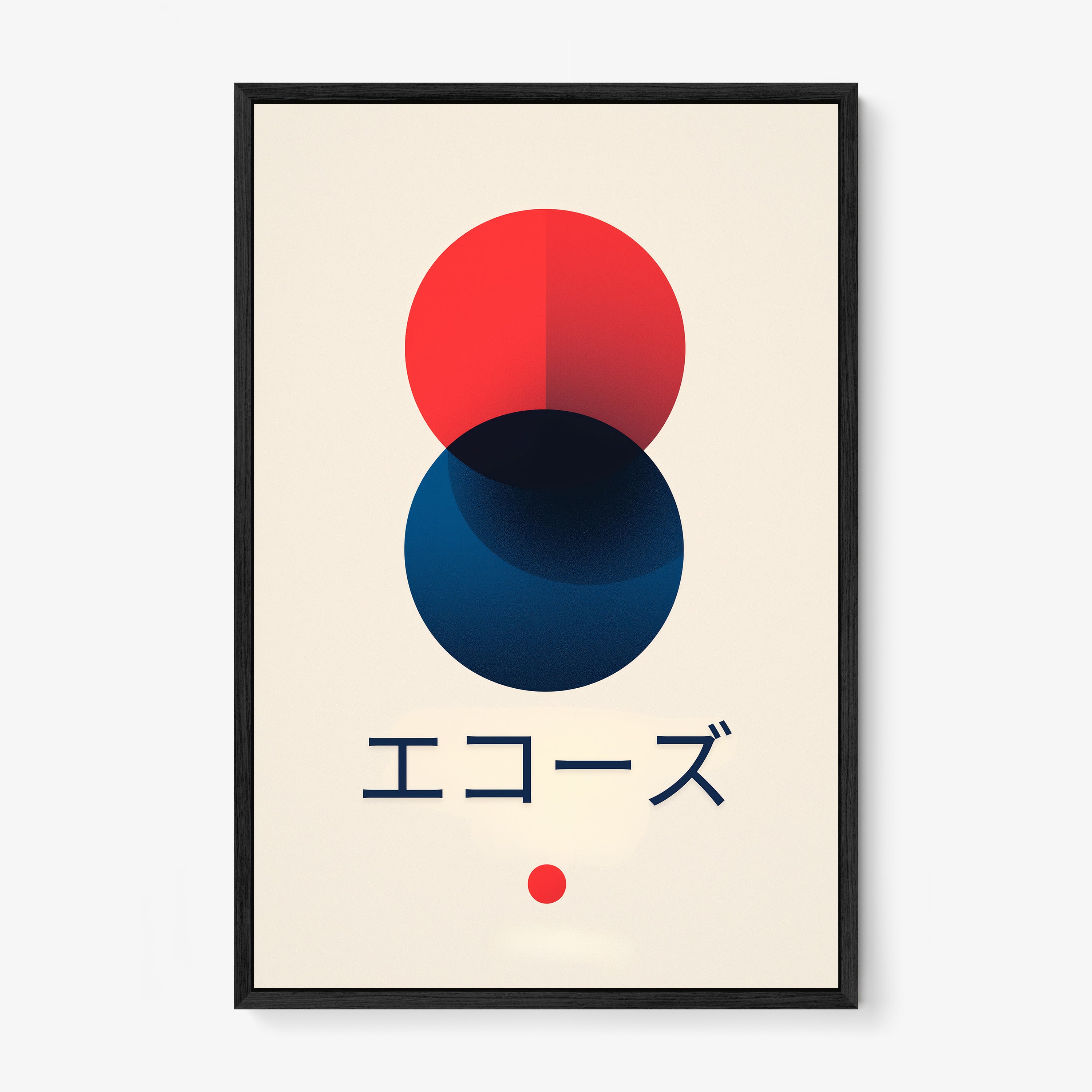 Framed poster titled "Echoes"