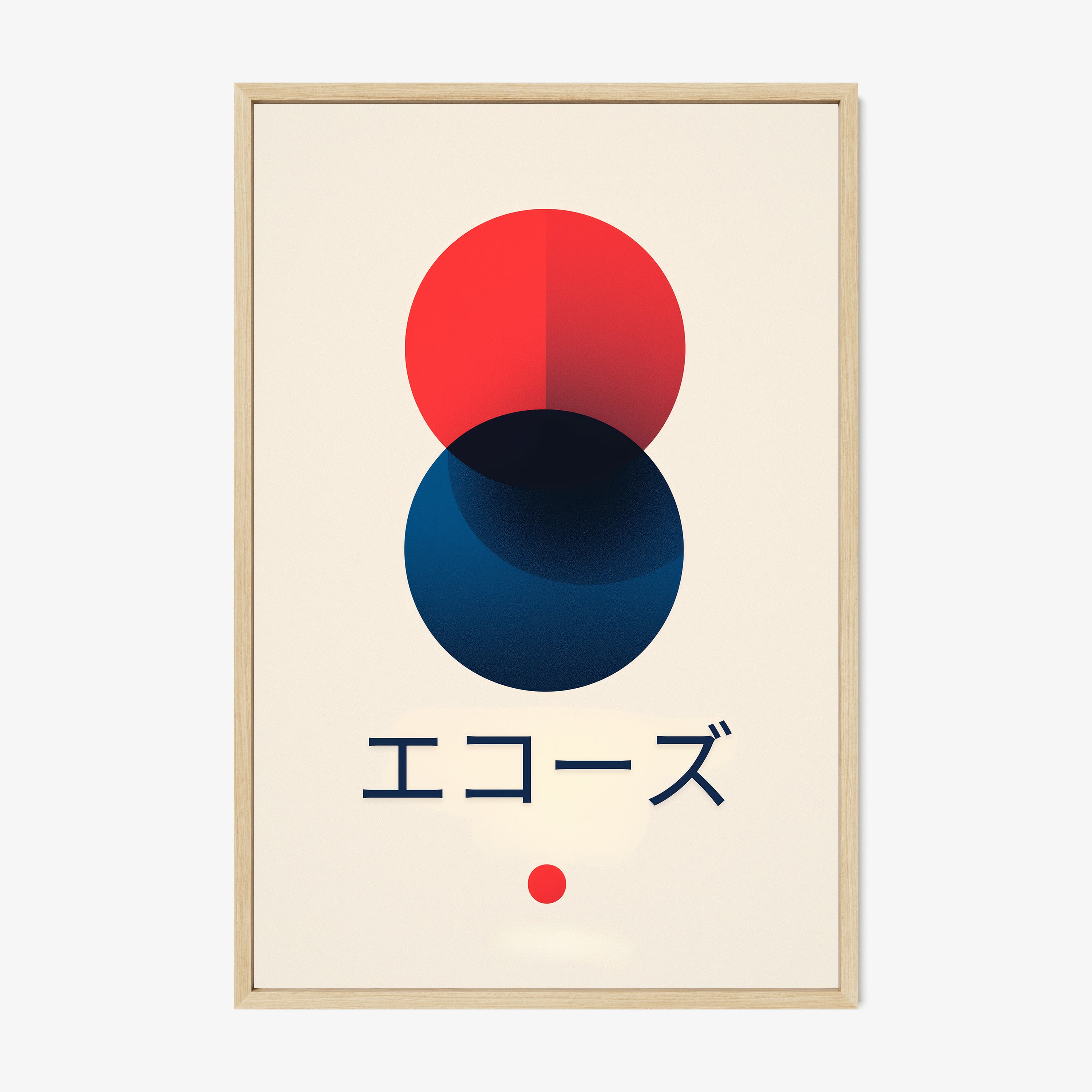 Framed poster titled "Echoes"