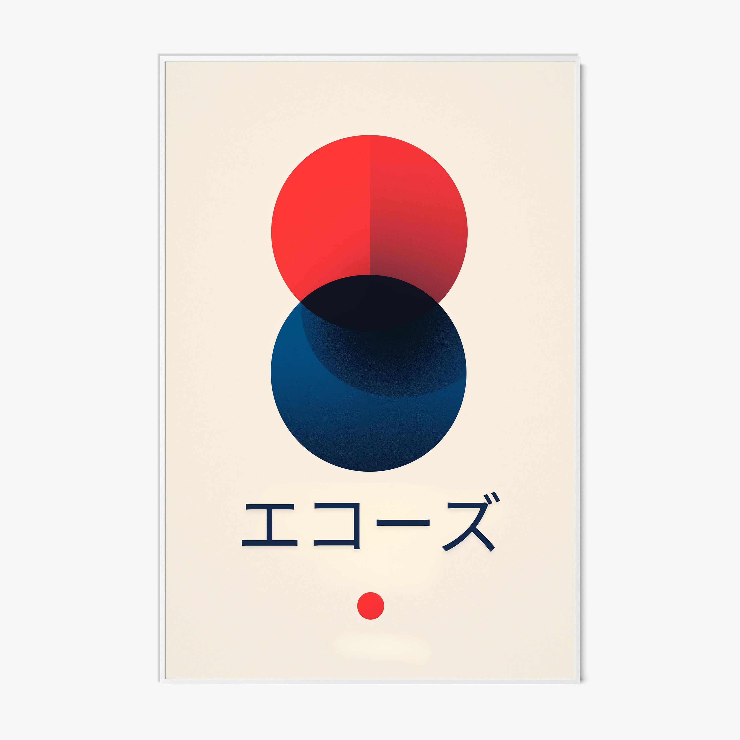 Framed poster titled "Echoes"