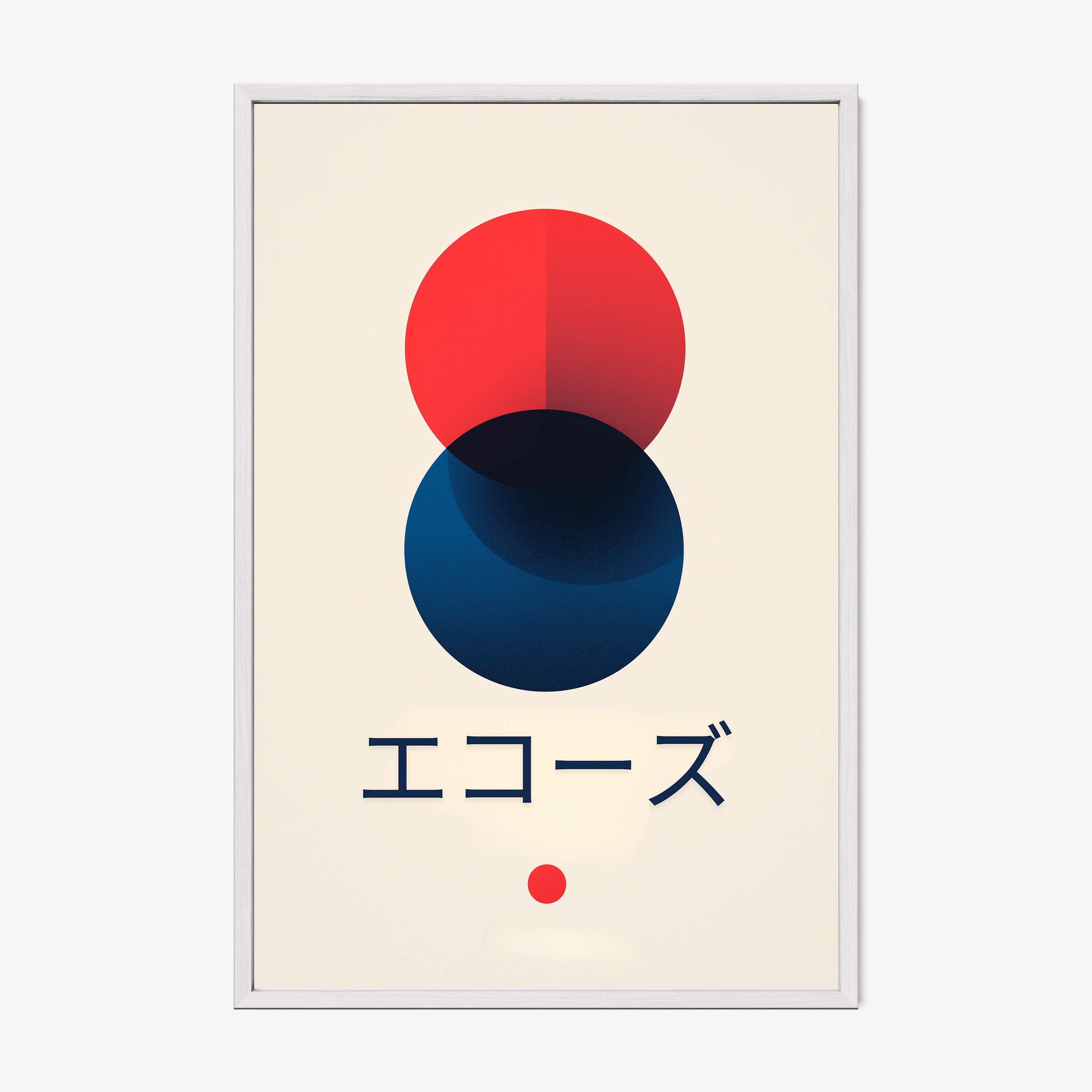 Framed poster titled "Echoes"