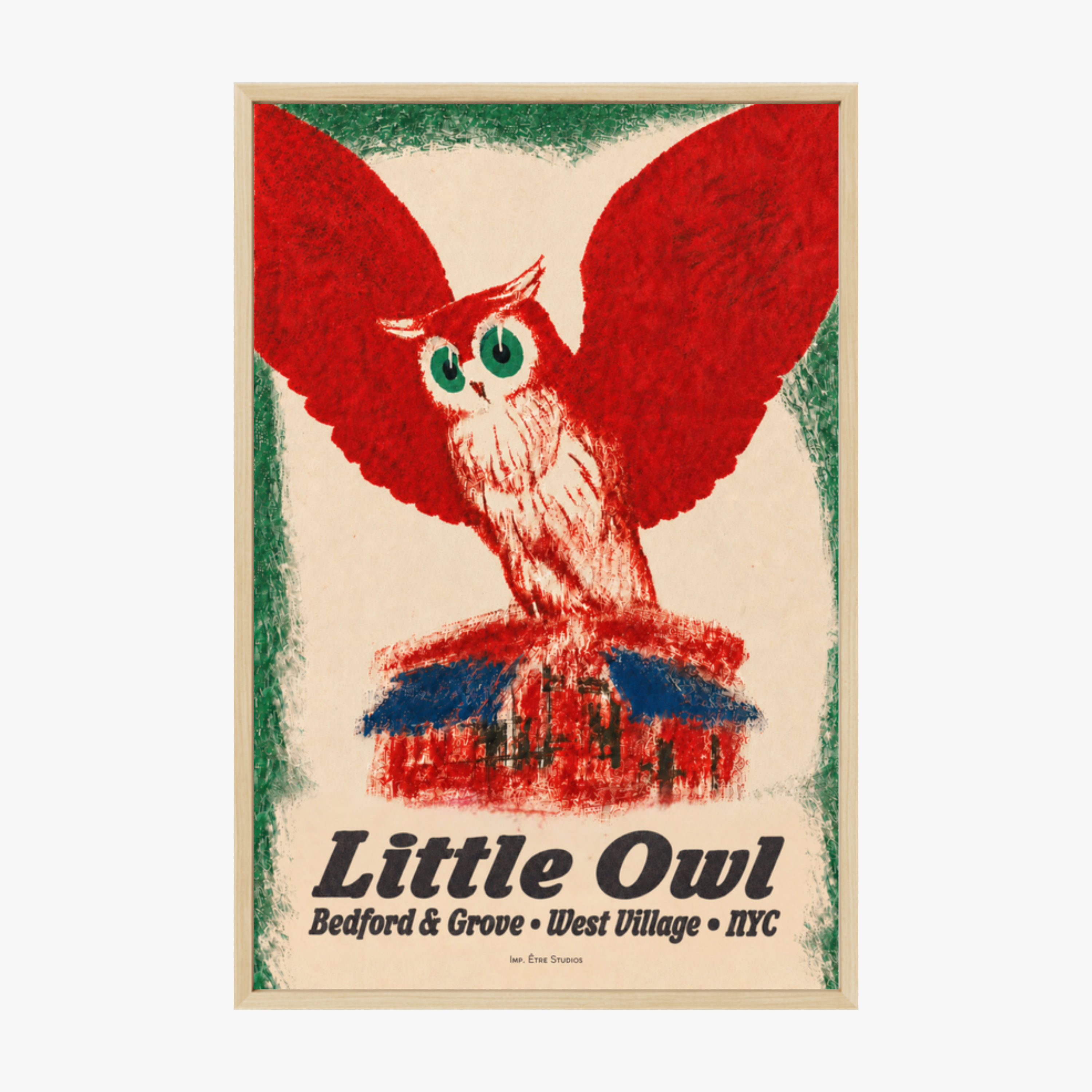Little Owl Natural Oak Frame