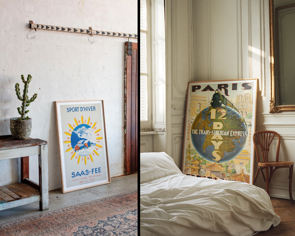 How to Style Vintage Posters in Modern Homes