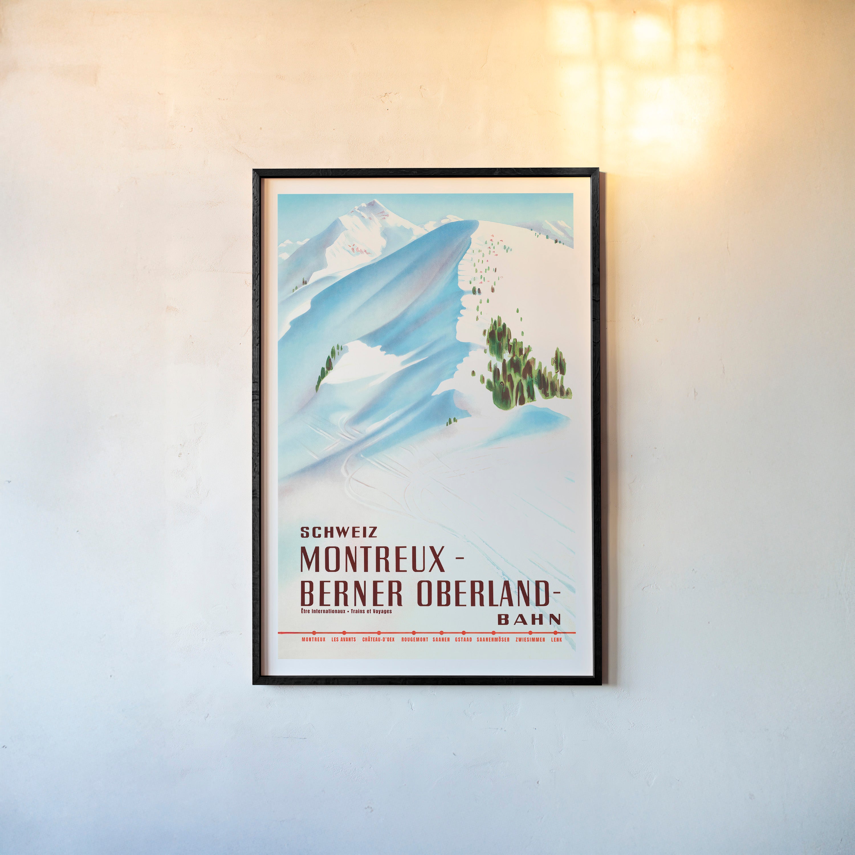 Montreux, Switzerland - Railway Stops