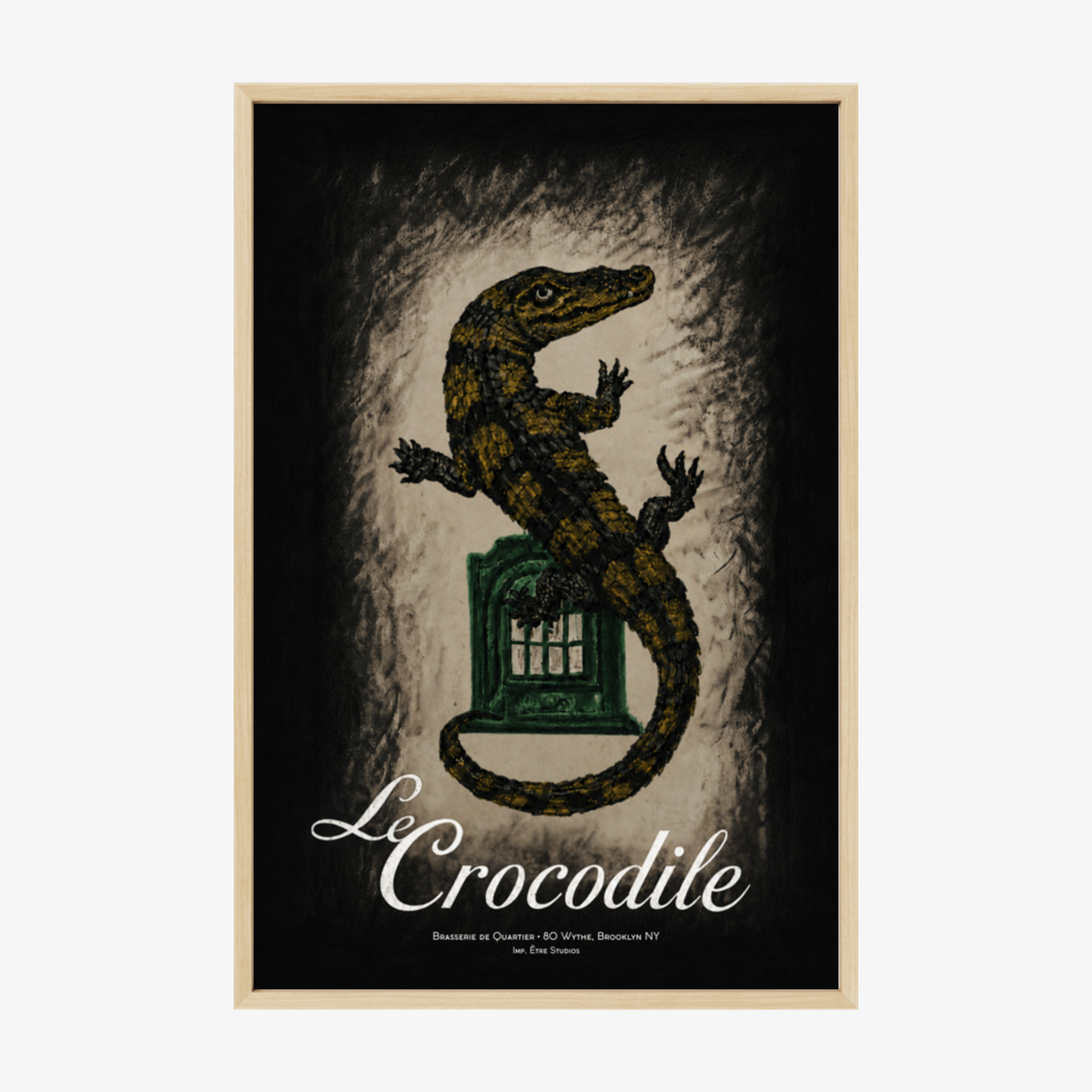 Le Crocodile Natural Oak Frame