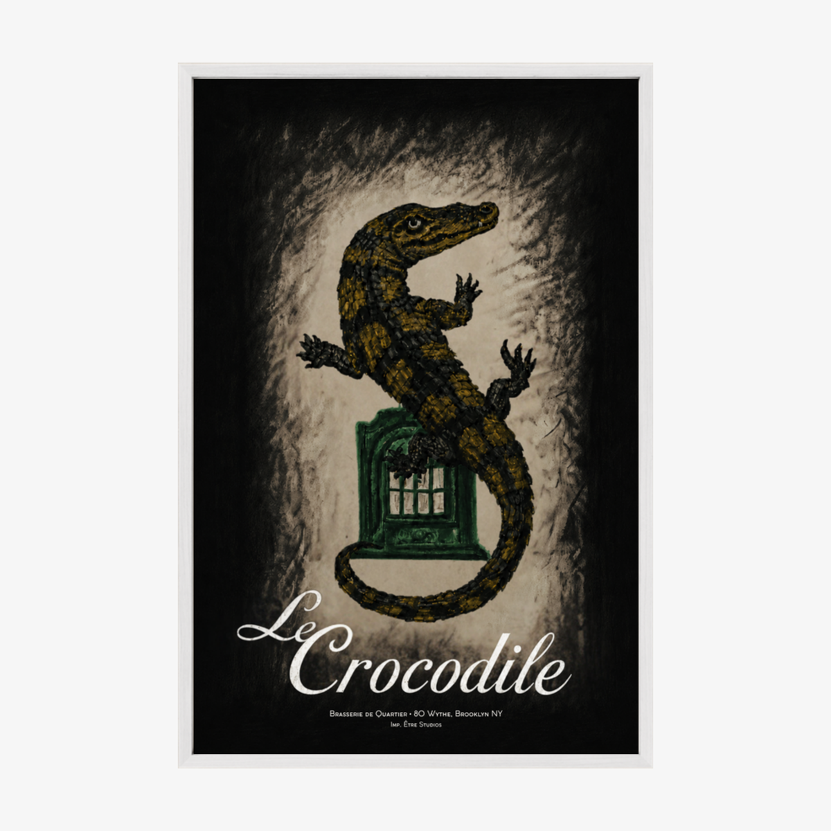 Le Crocodile White Oak Frame