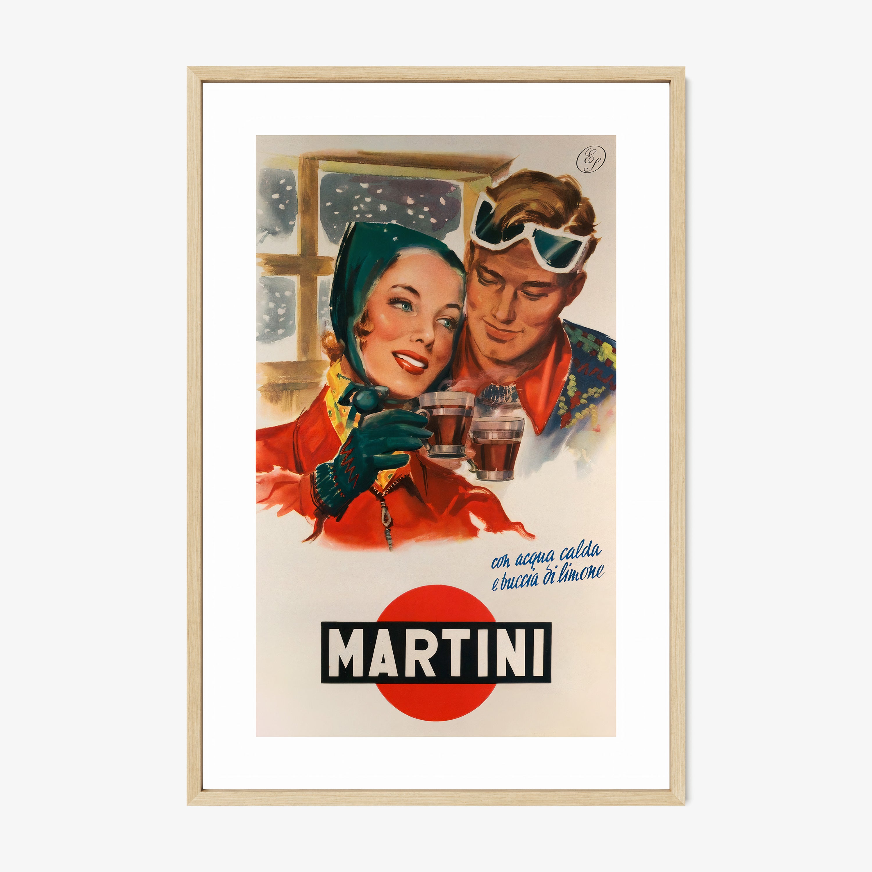 & Martini Martini（マルティーニ） フランス製ヴィンテージ広告ポスター 1948年 Rossi 1950 - Dudovich Marcello | Bianco Vermouth - 版画