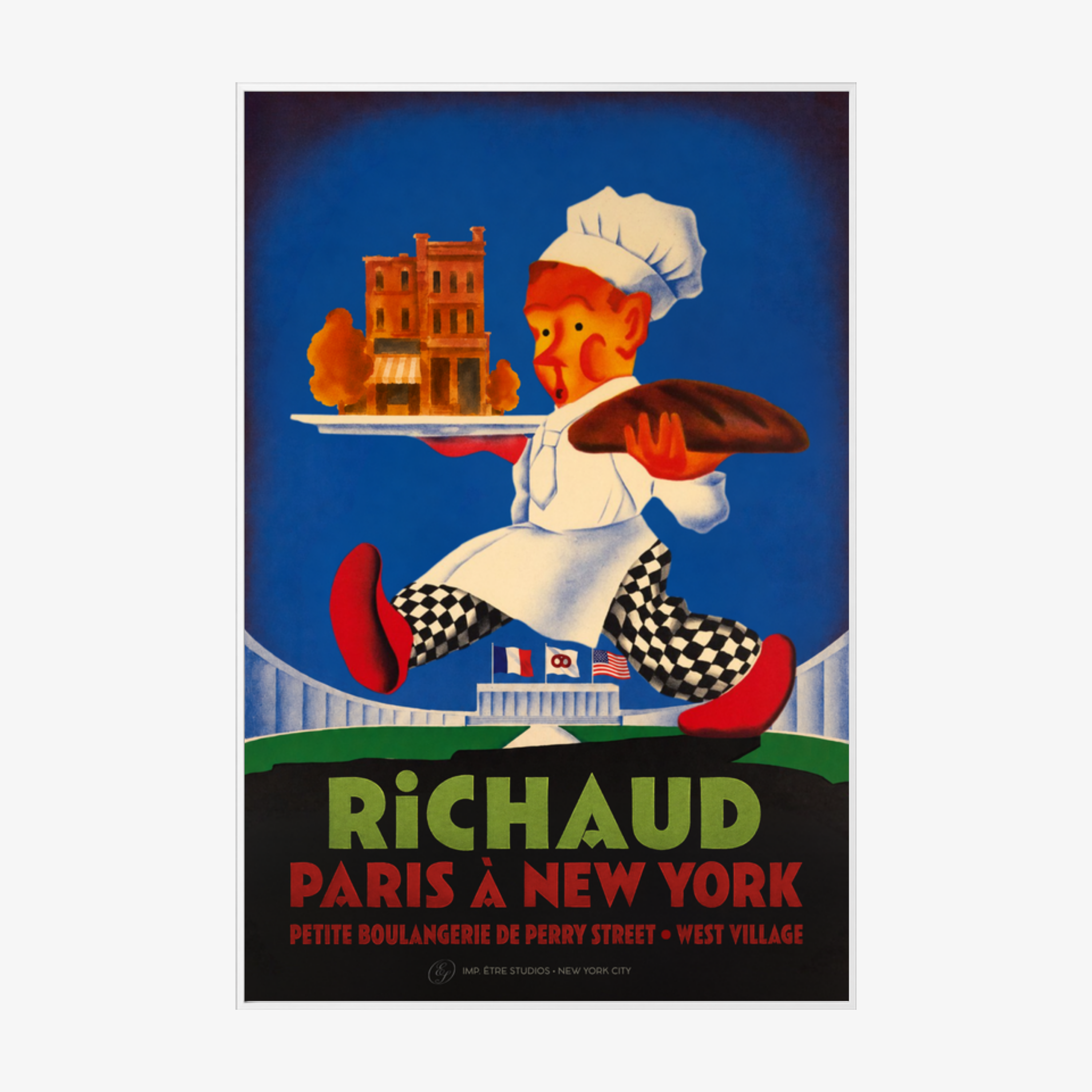 Richaud White Metal Frame