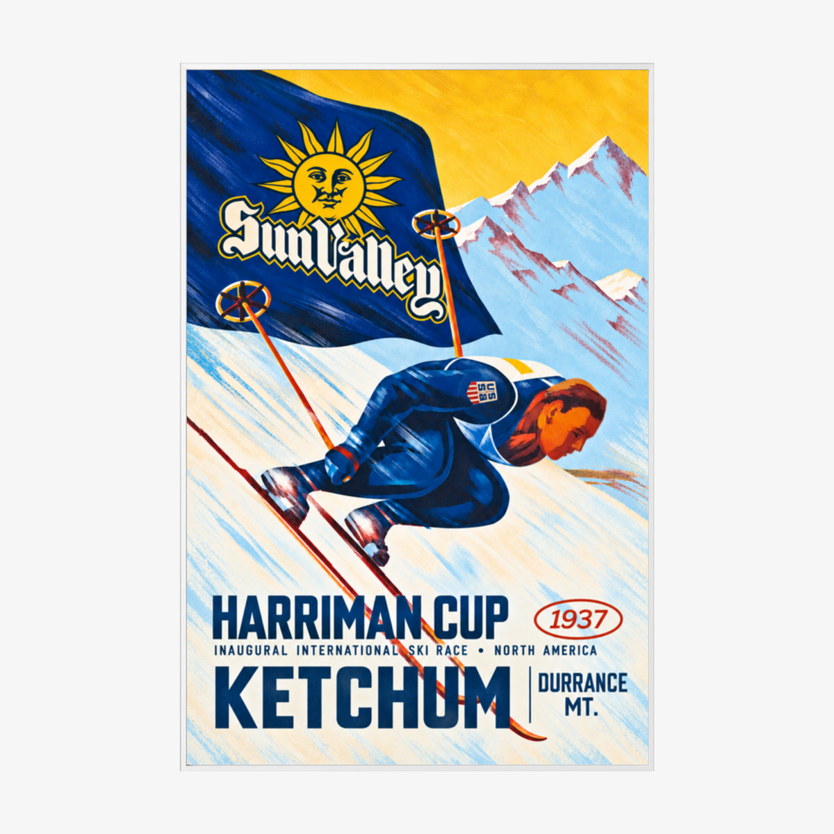 Sun Valley Harriman Cup White Metal Frame