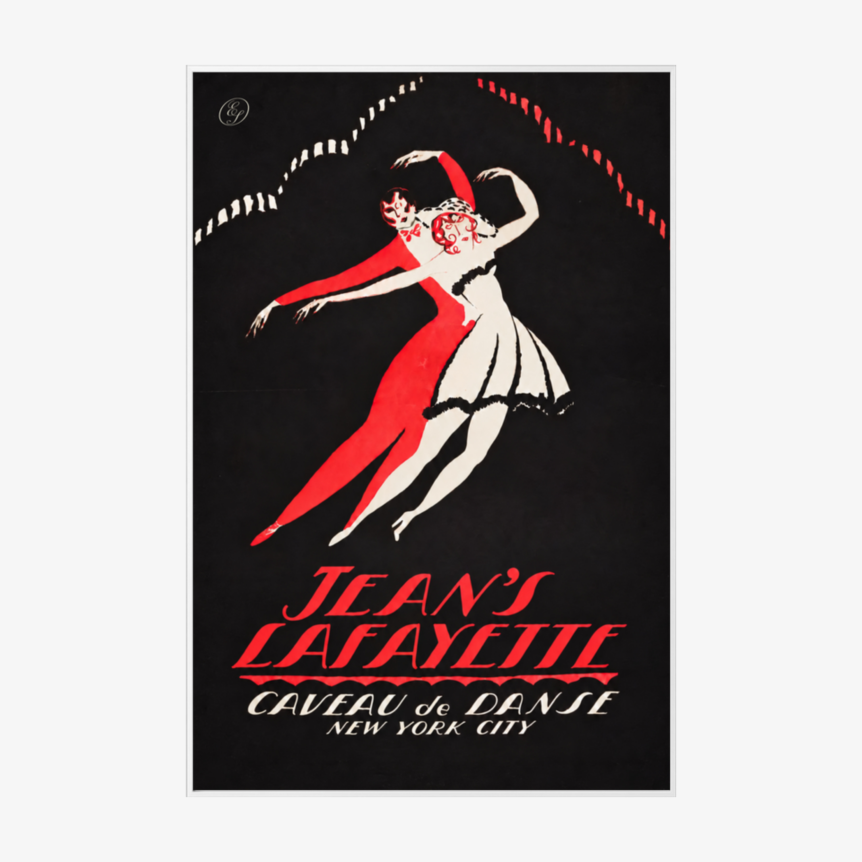 Jean's Lafayette White Metal Frame