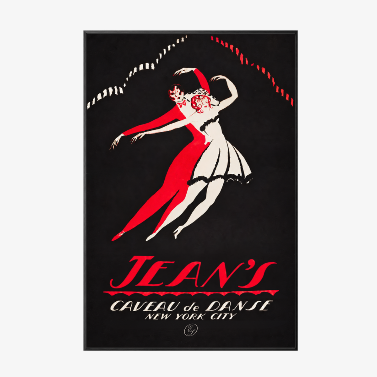 Jean's Black Metal Frame